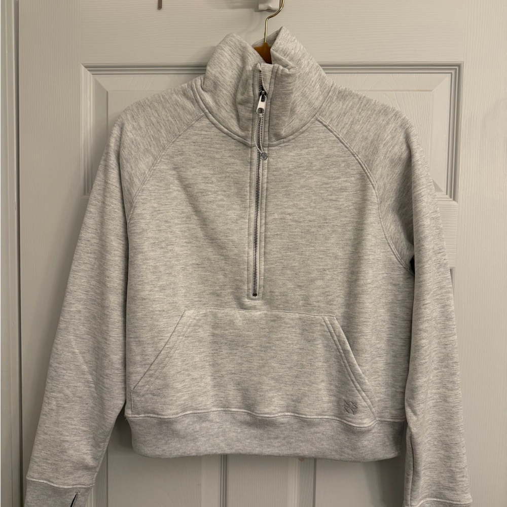 Gray Women's Quarter-Zip Sweatshirt NWT
